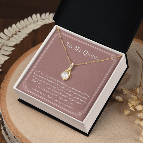 Beautiful 18K Yellow Gold Necklace for My Queen