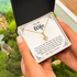 18K Yellow Gold Necklace for My Forever Wife