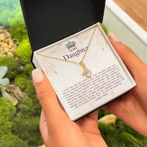 Gold Necklace To my Little Girl