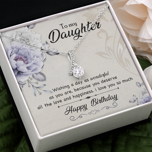 Birthday Necklace to My Beautiful Daughter