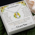 To my granddaughter Sunflower Necklace