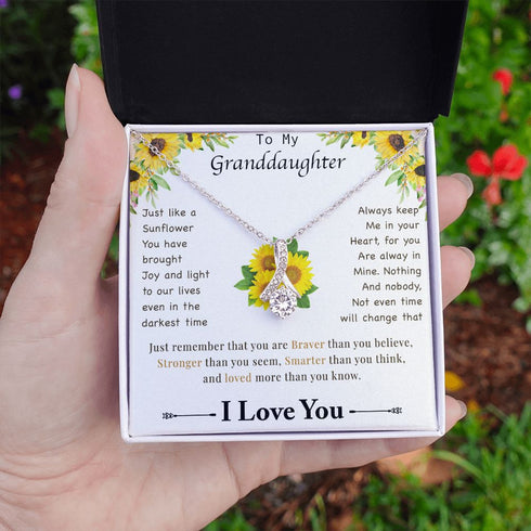 To my granddaughter Sunflower Necklace