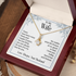 Gold Necklace for Wife with Love you Forever card
