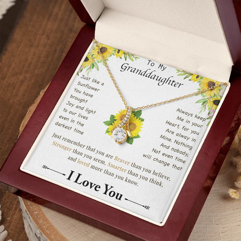 To my granddaughter Sunflower Necklace