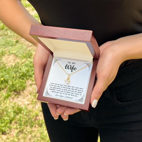 18K Yellow Gold Necklace for My Forever Wife