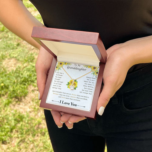 To my granddaughter Sunflower Necklace