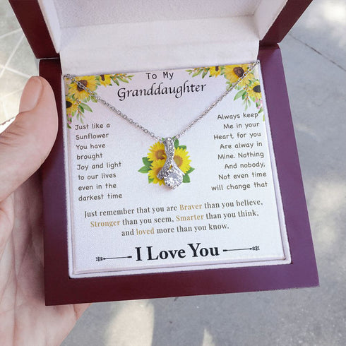 To my granddaughter Sunflower Necklace