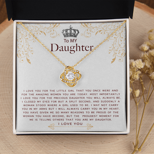 Gold Necklace To my Little Girl