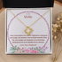 Gold Necklace Gift for Wife, Our beautiful Romance
