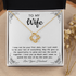 18K Yellow Gold Necklace for My Forever Wife
