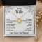 Gold Necklace for Wife with Love you Forever card