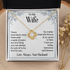 Gold Necklace for Wife with Love you Forever card