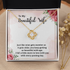 Gold Necklace Gift To My Lovely Drinking Wife