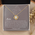 18K Yellow Gold Necklace Gift to Amazing Moher of My Kids
