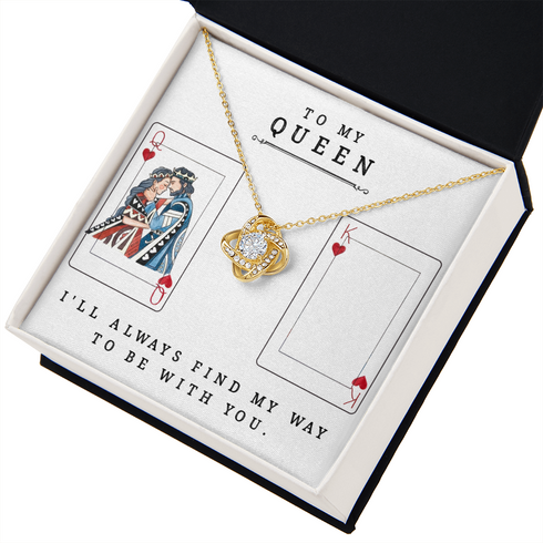 18K Yellow Gold Beautiful Necklace for My Queen