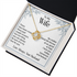 Gold Necklace for Wife with Love you Forever card