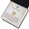 To My Special granddaughter, 14K White Gold Necklace
