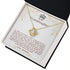To My Special granddaughter, 14K White Gold Necklace