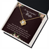 18K Yellow Gold Necklace for Wife, Light of my life