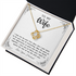 18K Yellow Gold Necklace for My Forever Wife