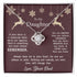 To My Daughter, Christmas card with Necklace