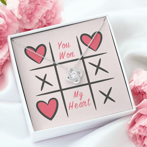 Gift to My Souldmate, You Won My Heart, Necklace for Lover