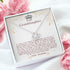 To My Special granddaughter, 14K White Gold Necklace