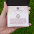To My Special granddaughter, 14K White Gold Necklace