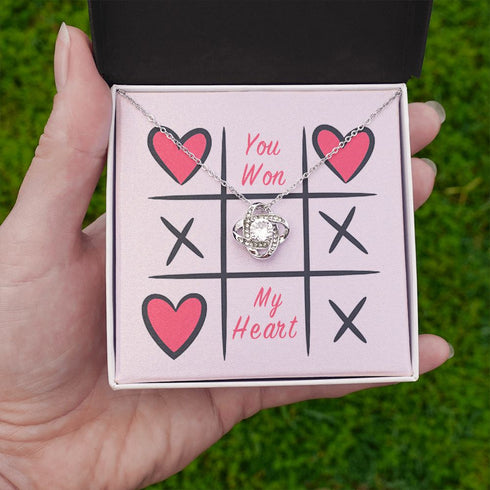 Gift to My Souldmate, You Won My Heart, Necklace for Lover