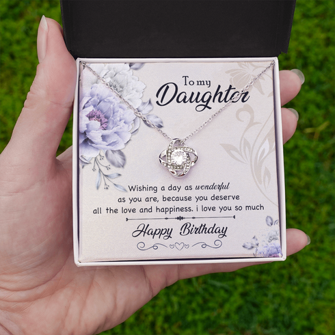Birthday Necklace to My Beautiful Daughter
