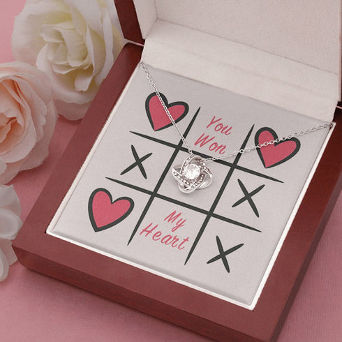 Gift to My Souldmate, You Won My Heart, Necklace for Lover