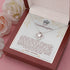 To My Special granddaughter, 14K White Gold Necklace