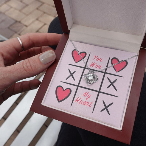 Gift to My Souldmate, You Won My Heart, Necklace for Lover
