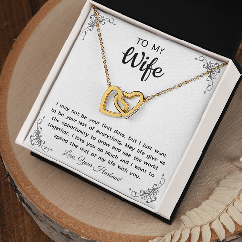18K Yellow Gold Necklace for My Forever Wife