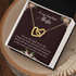 18K Yellow Gold Necklace for Wife, Light of my life