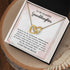 Granddaughter Heart Necklace, With Message card