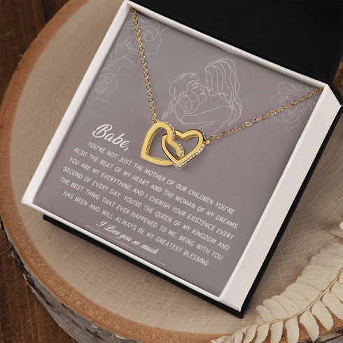18K Yellow Gold Necklace Gift to Amazing Moher of My Kids