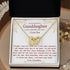 18K Yellow Gold Necklace For Granddaughter - Always Remember How Much I Love You