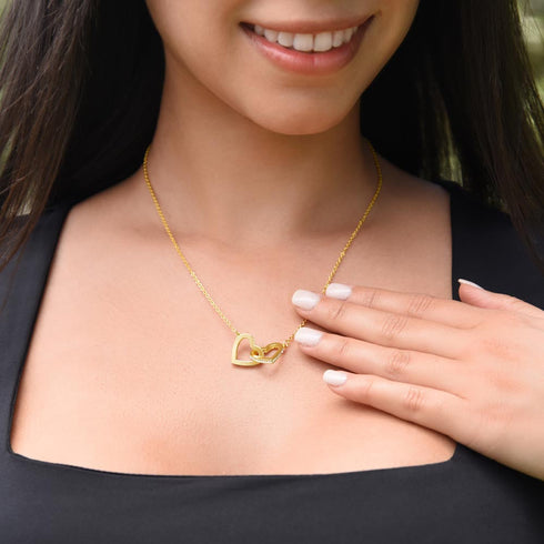 18K Yellow Gold Beautiful Necklace for My Queen