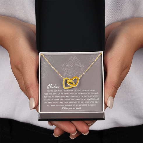 18K Yellow Gold Necklace Gift to Amazing Moher of My Kids