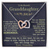 Necklace Gift To My Granddaughter - If We are Not Together Card