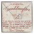 Necklace Gift for Granddaughter with Vintage Card and Box