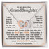 Granddaughter Necklace - Be Brave and Be Strong