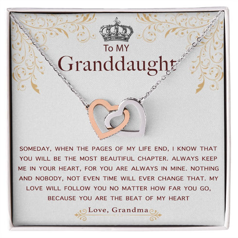 Two Heart Necklace for My lovely Granddaughter