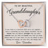 Rose Gold Necklace For Granddaughter - To my Beautiful Granddaughter