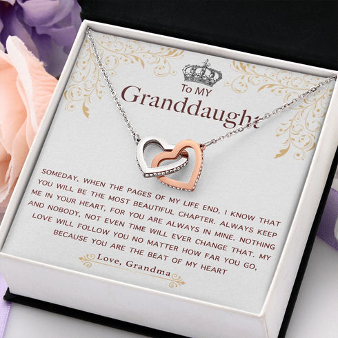 Two Heart Necklace for My lovely Granddaughter