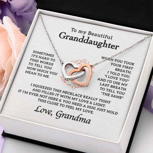Gift Necklace to My Beautiful Granddaughter