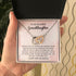Granddaughter Heart Necklace, With Message card