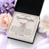Rose Gold Necklace For Granddaughter - To my Beautiful Granddaughter