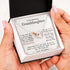 To My Granddaughter Gift Necklace with Heart Touching Message Card